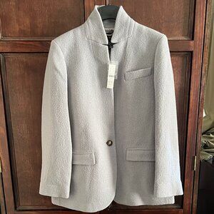 NEW J CREW ITLALIAN BOILED WOOL SIZE 10 IN CLOUDY SKY
